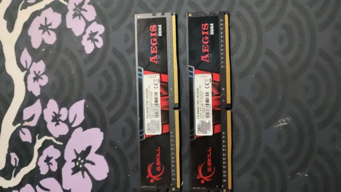 Memória ram ddr4 2x8gb(16gb) 3000mhz gskill Aégis