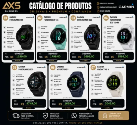 Toda linha Garmin. Original e Garantia de fabrica!