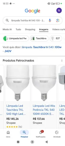 Vendo essas duas lâmpadas de Led Ideal pra comércio açougue, lâmpadas grandes