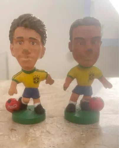 Miniatura Juninho Paulista e André Cruz Copa de 98 (Promoção Coca Cola)
