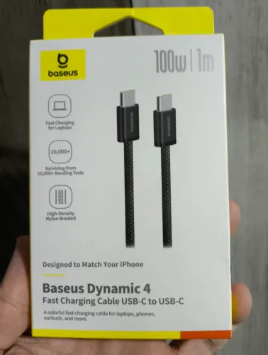 Baseus Dynamic 4 Cabo USB-C 100W PD 1 Metro Carregamento Rápido