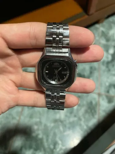 Relógio orient original automático, anos 70, 37mm