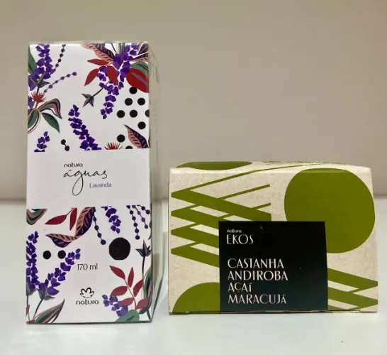 Colônia Lavanda Natura + sabonetes
