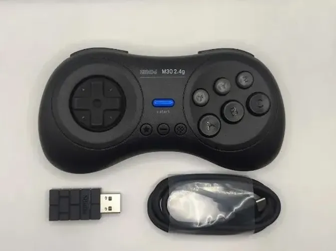 Controle 8bitdo M30 2.4G para Mega drive Mini / PC/Raspbarry pi / Mister FPGA