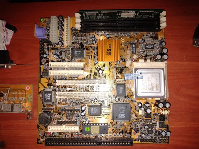 K6 2 500 MHz SIS 530,placa, windows, computador antigo,CPU,Pc,informática,peças,hd