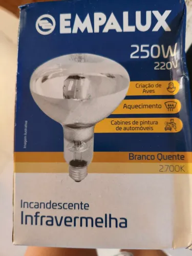 Luz infravermelho para aquecimento