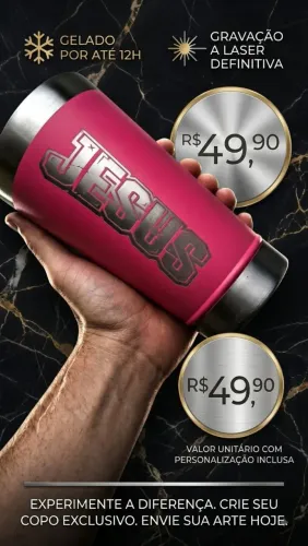 Copo térmico Personalizado a Laser