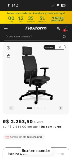 Cadeira Flexform Tecton All Black Unique