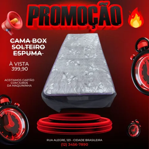 Cama Box solteiro com pillow top