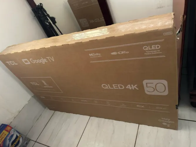 Smart TV TCL 50? QLED 4K Google TV 50P7K Lacrada