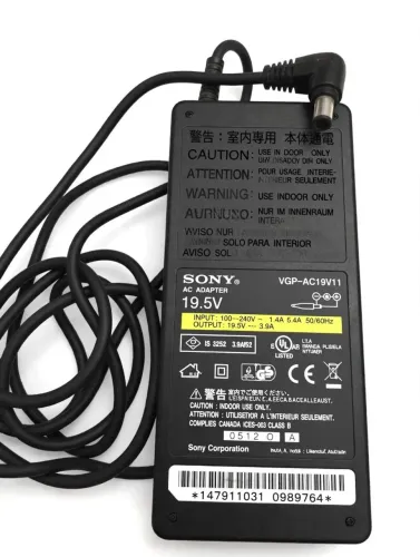 Fonte Original Sony VGP-AC19V11 19.5V 3.9A 76W Vaio Notebook e TV Bravia Pino 6.0mm