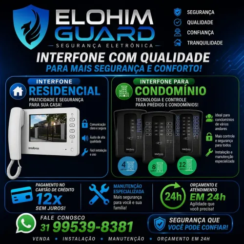Instalação e Manutenção de Interfones Residências e Condomínios
