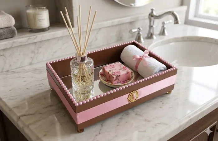 Bandeja MDF lavabo/banheiro