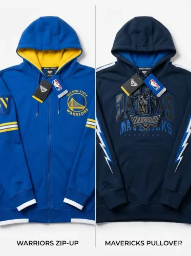 Blusa Moletom,Kit com 2 Oficiais NBA Game 7 - Mavericks e Warriors Novas com etiqueta GG