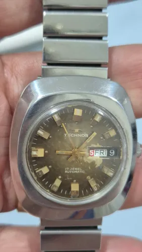 Relógio TECHNOS AUTOMÁTICO  VINTAGE   -   MÁQUINA ETA  