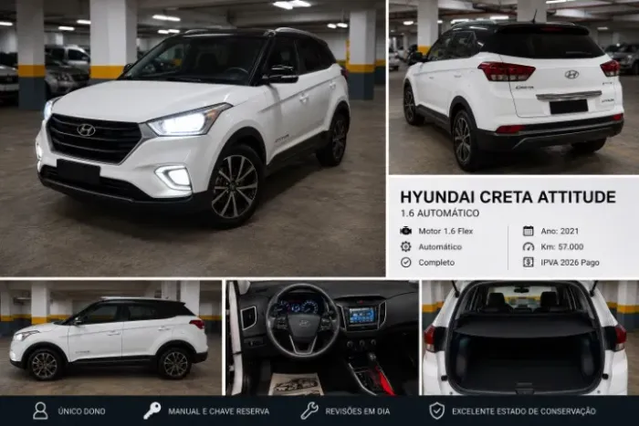 Hyundai Creta Attitude 1.6 16V Flex Aut. 2021