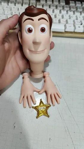 kit Woody ( Head com pino+ mãos )