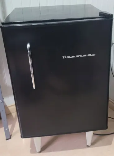 Frigobar Mini Geladeira Brastemp Retro 76 Litros Preta