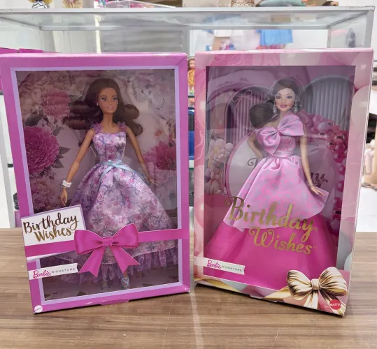 Combo das 2 Barbies Birthday Wishes lacradas