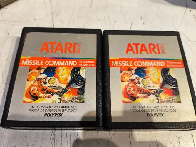 Jogo atari  Missile Command (Comando de Misseis) para o console Atari 2600 - USADO UNIDADE