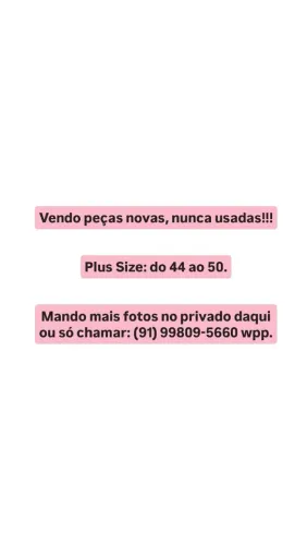 Vendo calças jeans, novas, tamanho 44, da riachuelo.