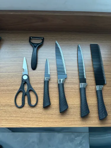 Conjunto de Facas Inox 6 Peças Antiaderente