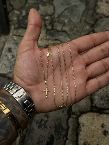 Corrente e Pigente ouro 18k