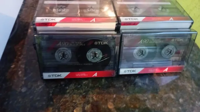10 fitas k7 tdk 90