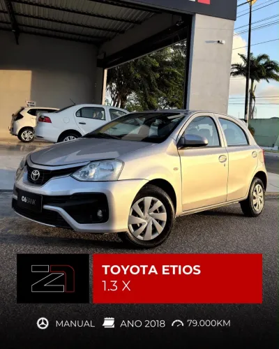 Toyota Etios X 1.3 Flex 16V 5P Mec. 2018