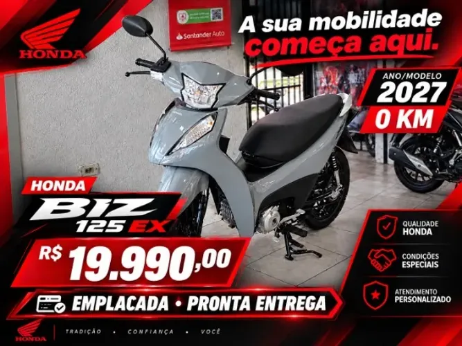 BIZ 125 2027 0KM EMPLACADA