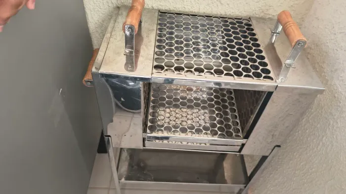 Churrasqueira que não faz fumaça