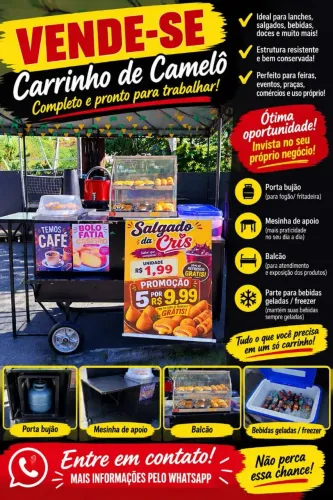 Carrinho de camelô, completo pronto pra trabalhar.