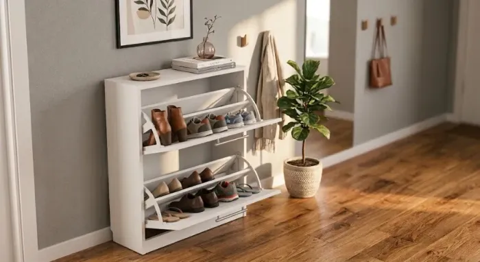 Sapateira Slim MDF 80cm x 105cm x 25cm | Nova