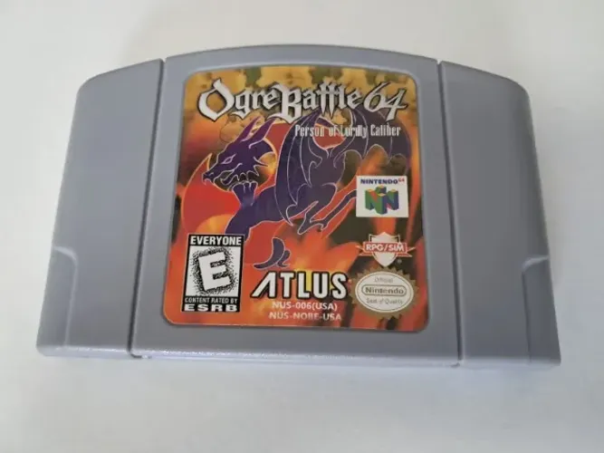Cartucho paralelo Jogo Ogre Battle 64 Nintendo 64