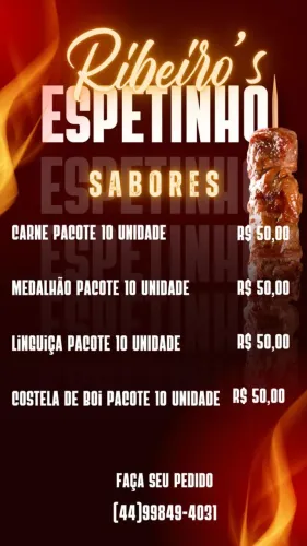 Espetinhos cru pronta entrega