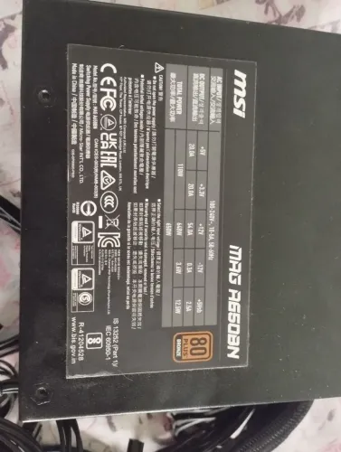 Fonte MSI MAG A650BN 650W COM DEFEITO