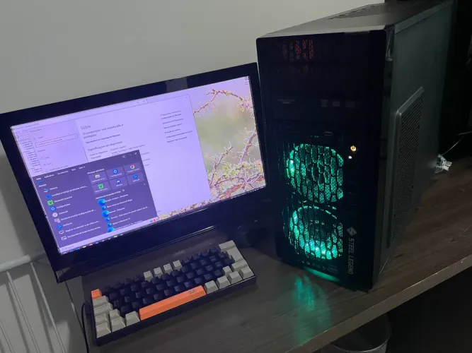 PC GAMER 1060 GTX 5GB 1T de memória i5-7400 16GB RAM + Teclado Red Dragon