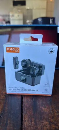MICROFONE SEM FIO A?GOLD PRO MODELO MCD-28 PARA IPHONE