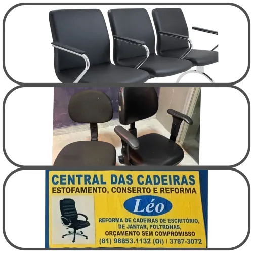 Consertos e reformas de cadeiras de escritório e estofados em geral 