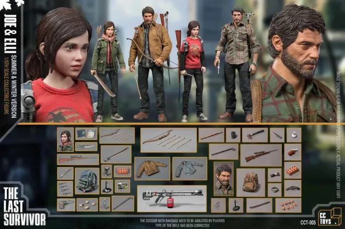 The Last of Us Ellie + Joel Figure 1/6 (CC Toys) + DIORAMA