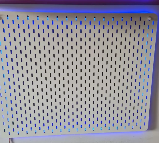 Painel organizador gamer com iluminação LED