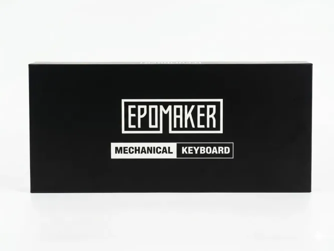 Teclado Epomaker EK68 Black Purple Mecânico Switch Wisteria Linear RGB Gamer