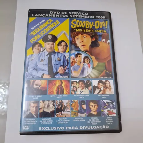 dvd Scooby Doo O Mistério começa  e o segurança dvd serviço