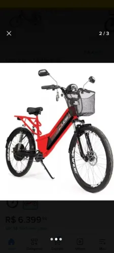 Bicicleta elétrica aro 26' Full