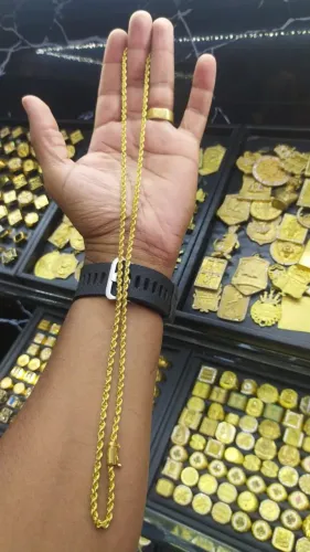 Corrente Elo Baiano 5mm - Moeda Antiga