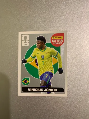 Figurinha Extra Sticker Panini Vinícius Júnior - FIFA World Cup 2026 (Perfeita)