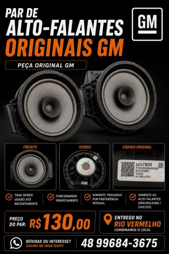 Alto Falante Original GM Onix 6 Polegad