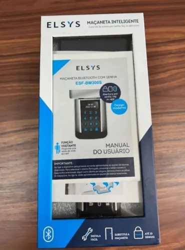 Maçaneta Elsys Bluetooth Com Senha Esf-bm300s