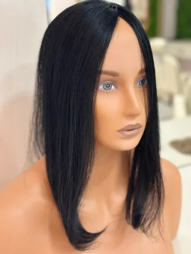 Franjinha ou franjão de cabelo natural