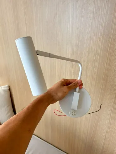 Par de Arandelas de Leitura Articuladas Inspire Home + Lâmpadas LED GU10